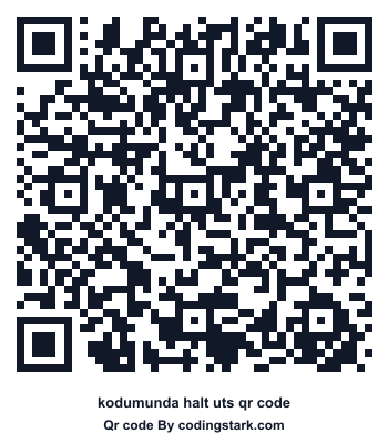 Kodumunda Halt UTS QR Code