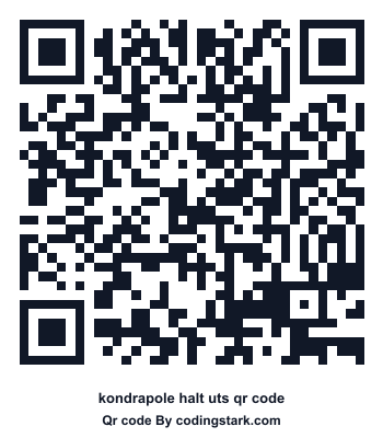 Kondrapole Halt UTS QR Code