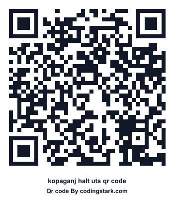 Kopaganj Halt UTS QR Code