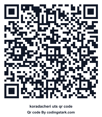 Koradacheri UTS QR Code