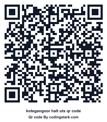 Kotegangoor Halt UTS QR Code