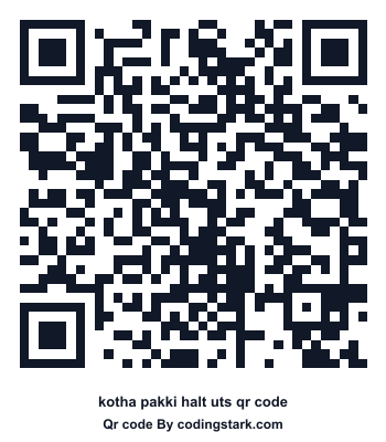 Kotha Pakki Halt UTS QR Code