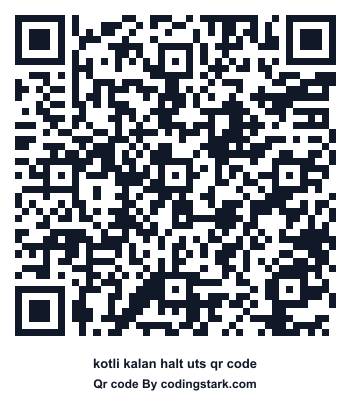 Kotli Kalan Halt UTS QR Code