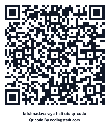 Krishnadevaraya Halt UTS QR Code