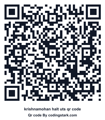 Krishnamohan Halt UTS QR Code