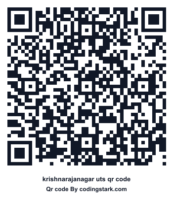 Krishnarajanagar UTS QR Code