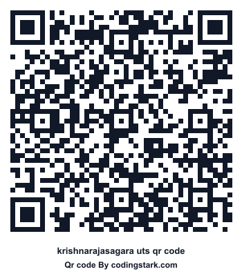 Krishnarajasagara UTS QR Code