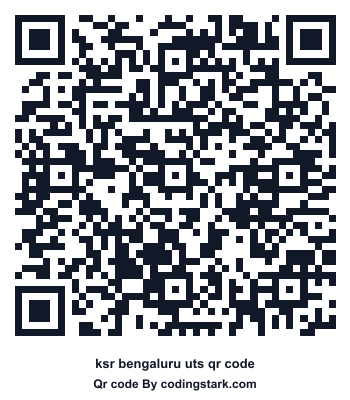 Ksr Bengaluru UTS QR Code
