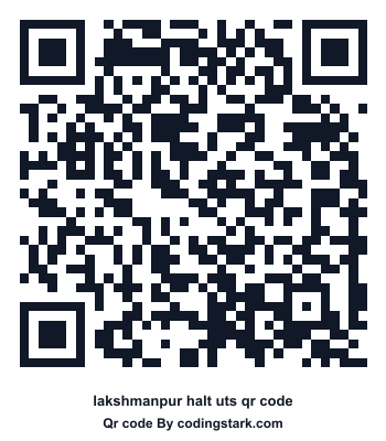 Lakshmanpur Halt UTS QR Code