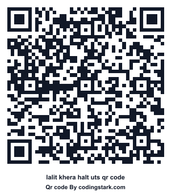 Lalit Khera Halt UTS QR Code