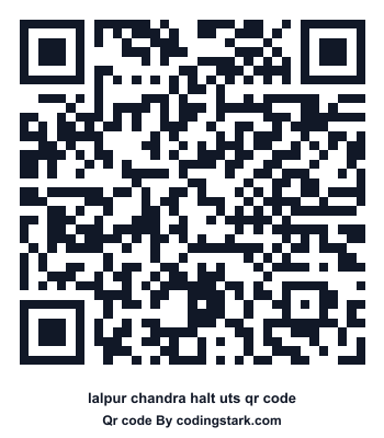 Lalpur Chandra Halt UTS QR Code