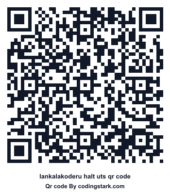 Lankalakoderu Halt UTS QR Code