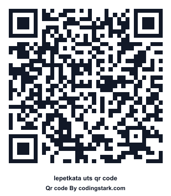 Lepetkata UTS QR Code