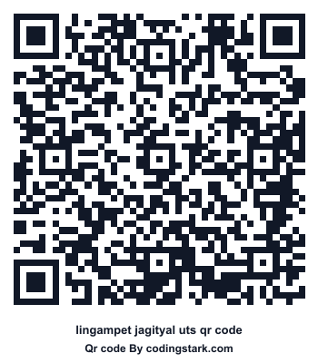 Lingampet Jagityal UTS QR Code