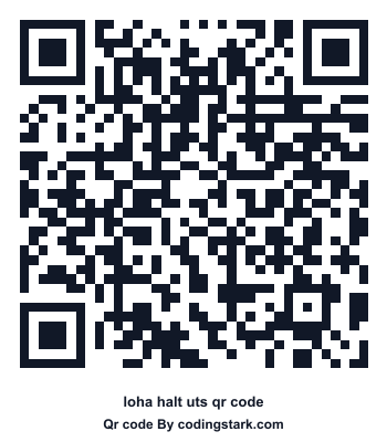 Loha Halt UTS QR Code
