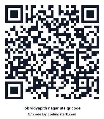 Lok Vidyapith Nagar UTS QR Code