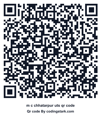 M C Chhatarpur UTS QR Code