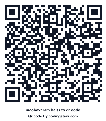 Machavaram Halt UTS QR Code