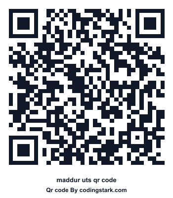 Maddur UTS QR Code