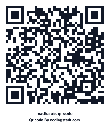 Madha UTS QR Code