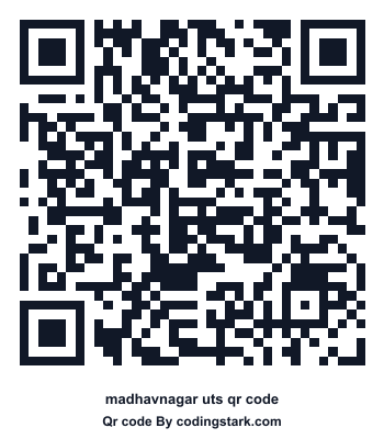 Madhavnagar UTS QR Code