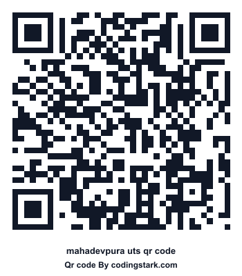 Mahadevpura UTS QR Code