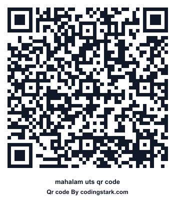 Mahalam UTS QR Code