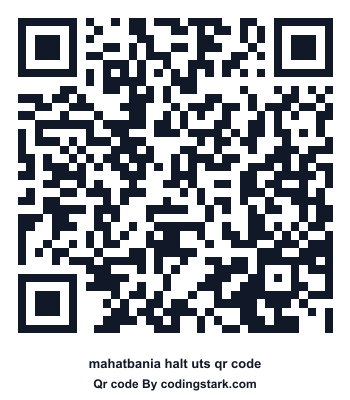 Mahatbania Halt UTS QR Code
