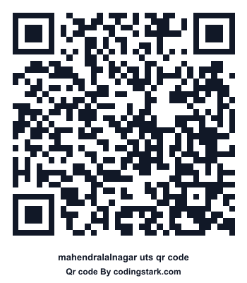 Mahendralalnagar UTS QR Code