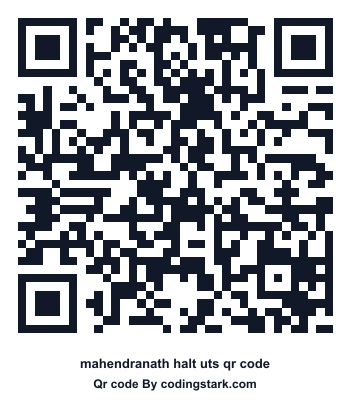 Mahendranath Halt UTS QR Code