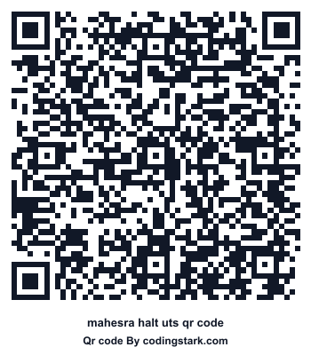 Mahesra Halt UTS QR Code