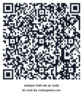 Mahpur Halt UTS QR Code