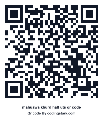 Mahuawa Khurd Halt UTS QR Code