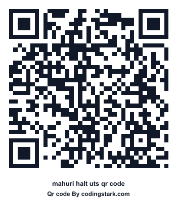 Mahuri Halt UTS QR Code
