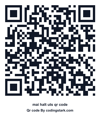 Mai Halt UTS QR Code