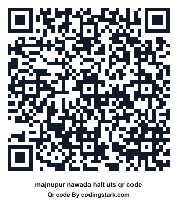 Majnupur Nawada Halt UTS QR Code
