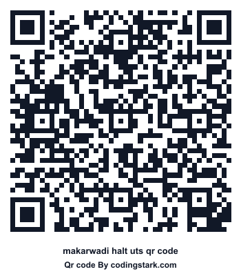 Makarwadi Halt UTS QR Code
