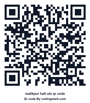 Malikpur Halt UTS QR Code
