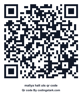 Maliya Halt UTS QR Code
