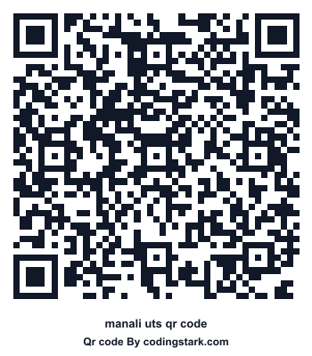 Manali UTS QR Code