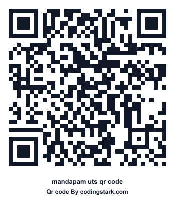 Mandapam UTS QR Code