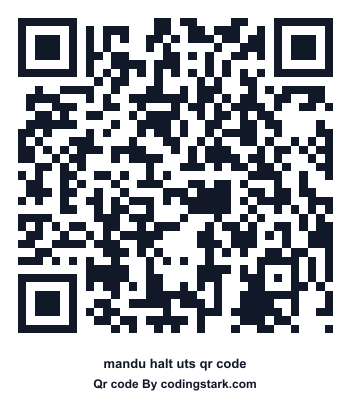 Mandu Halt UTS QR Code