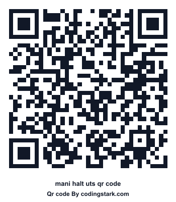 Mani Halt UTS QR Code