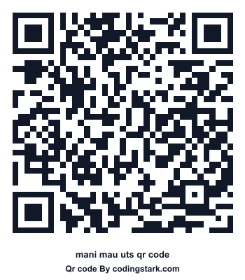 Mani Mau UTS QR Code