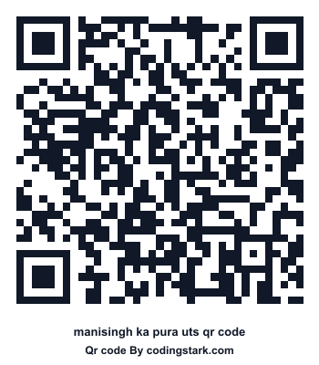 Manisingh Ka Pura UTS QR Code