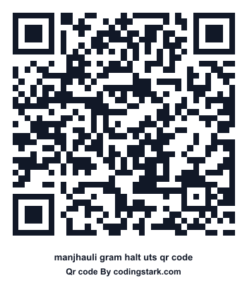 Manjhauli Gram Halt UTS QR Code
