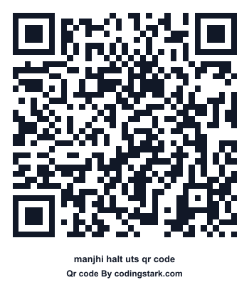 Manjhi Halt UTS QR Code