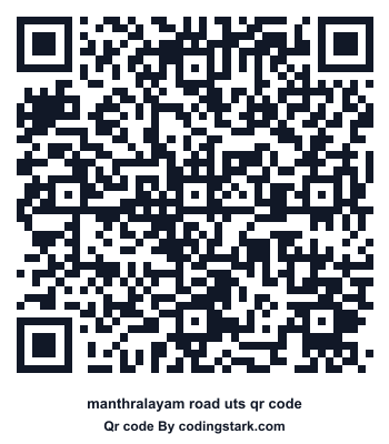 Manthralayam Road UTS QR Code