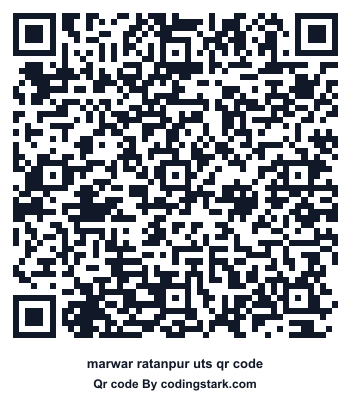 Marwar Ratanpur UTS QR Code
