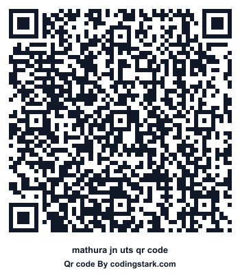 Mathura Jn UTS QR Code